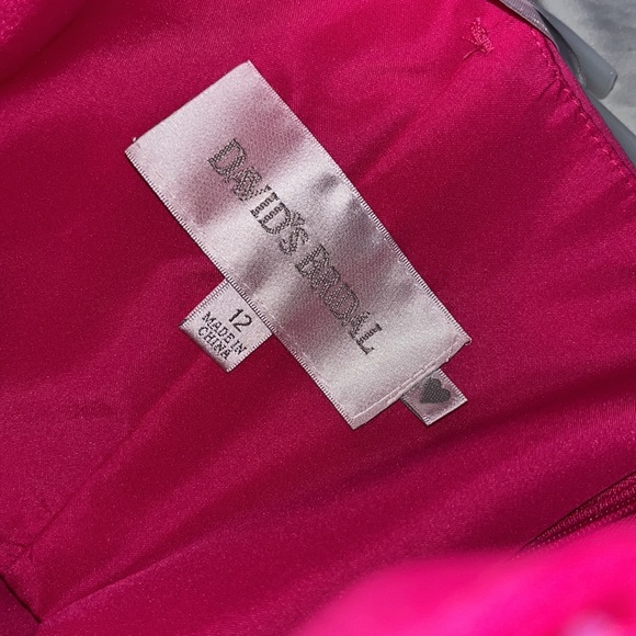 David’s Bridal Pink Strapless Maxi Prom Dress - Picture 8 of 8